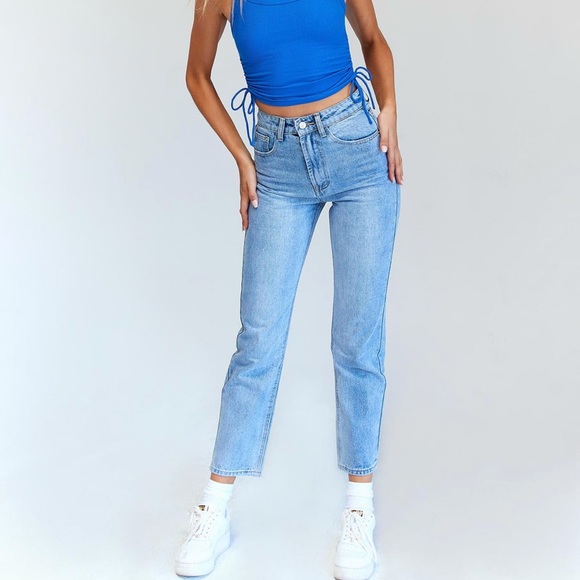 Princess Polly Light Blue Women Jeans - Picture 3 of 8